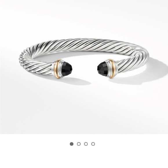 David Yurman Jewelry - David Yurman 7mm black onyx cable bracelet
